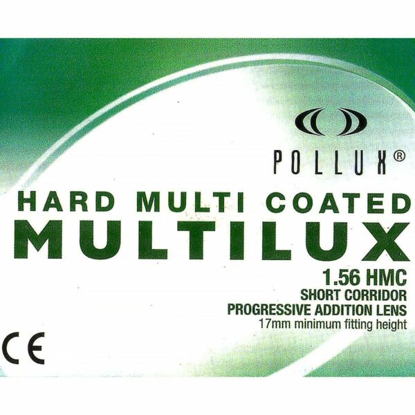 Pollux Hard Multi Coated Multilux 1.56 HMC Short Corridor Lens