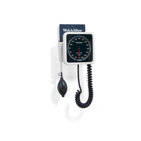 Welch Allyn 767 Wall Aneroid with Reusable One-Piece Adult Cuff